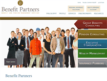 Tablet Screenshot of benefitpartners.com